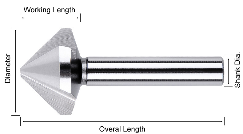 Countersink Bit Drawing