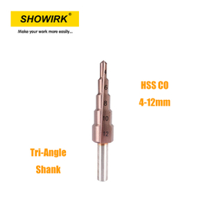 HSS Co Tri-Angle Shank Step Drill for Stainless Steel Drilling