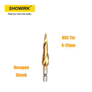 HSS-G Spiral Flute Step Drill for Drilling Metal