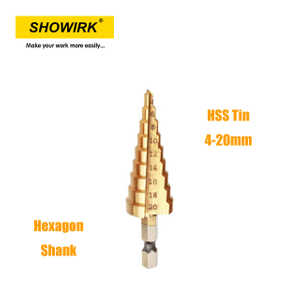 HSS-G Step Drill with Titanium Finish for Drilling Metal