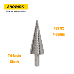 HSS M2 Tri-Angle Shank Step Drill for Drilling Metal