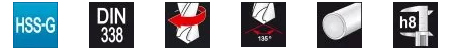 HSS DIN338 135
