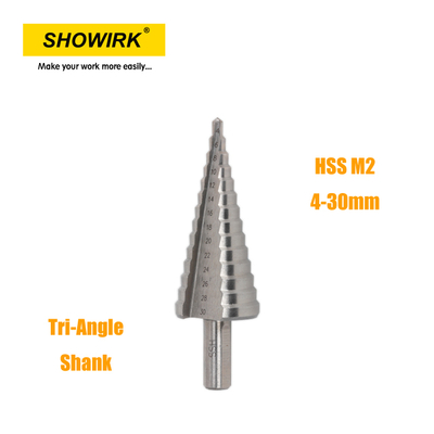 HSS M2 Step Drill with Bright Finish for Drilling Metal