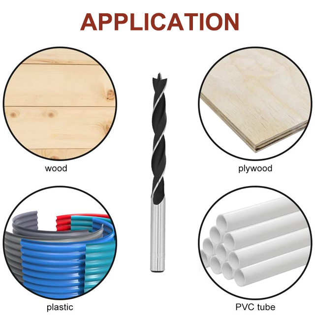 Brad Point Drill Bit Application