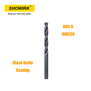 Fully Ground Premium Quality DIN338 Black Oxide Twist Drill Bit for Hard Metals