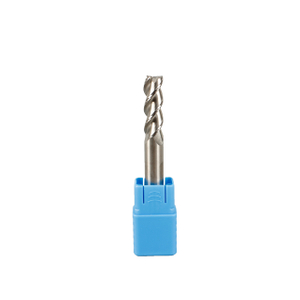 HRC55 Solid Carbide 3 Flute Aluminum Cutter with Double Edge Mirror Coating