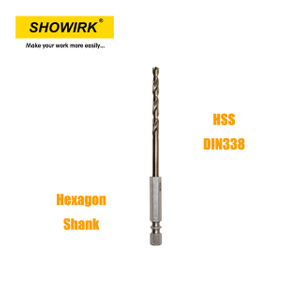 HSS-G Hex Shank Twist Drill Bit For Plastic