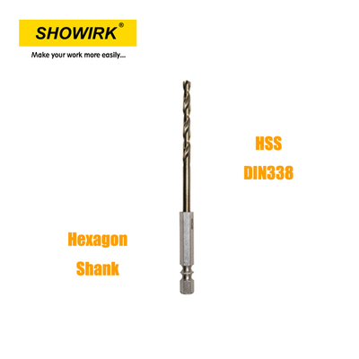 HSS-G Hex Shank Twist Drill Bit For Plastic