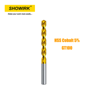 HSS-E GT100 Twist Drill Bit with Titanium Coating 130 Degree Cutter for Metal Drilling