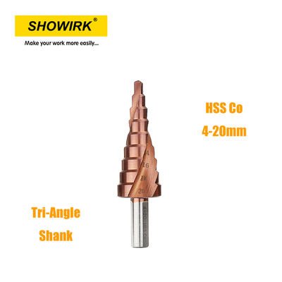Wear-resistant Sprial Flute Step Drill for Drilling Metal