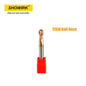 Solid Carbide Ball Nose Slot Milling Cutters TiSiN
