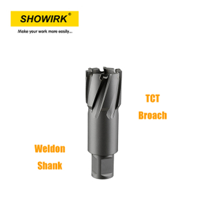 TCT Annular Cutter with Weldon Shank for Steel Rail Drilling