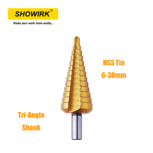 HSS-G Tri-Angle Shank Step Drill for Drilling Metal