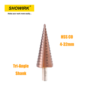 Fully Ground HSS M35 Step Drill with Coffee Coated for Hole Drilling